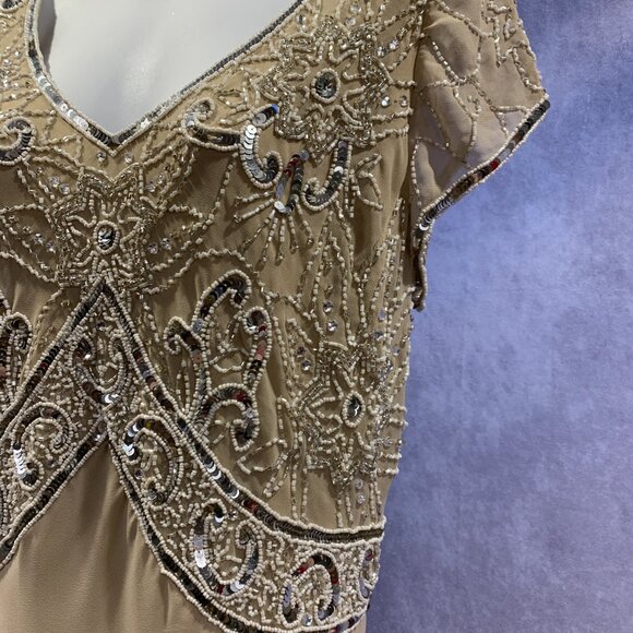 JKARA Beaded Mock Fair Dress - Picture 8 of 16